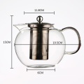 Bule de vidro de grande volume seguro para micro-ondas e fogão